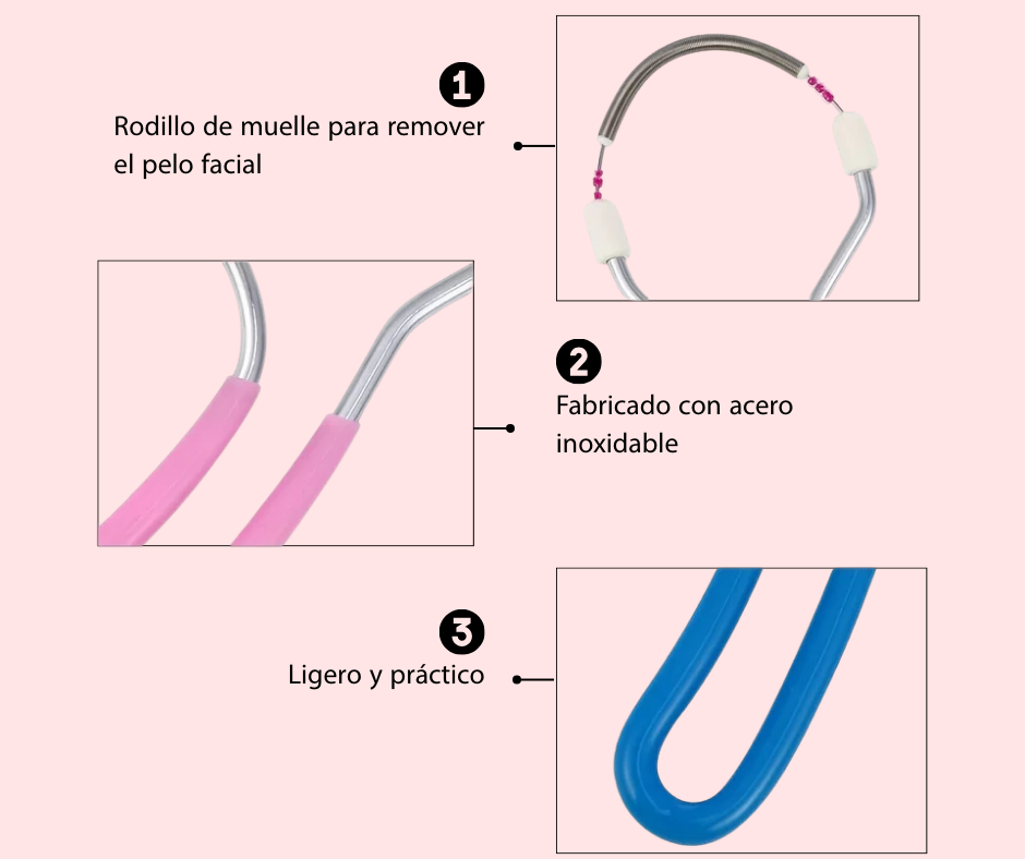 Depiladora facial mujer | Rodillo depilador facial mujer | Depiladora portátil de rodillo